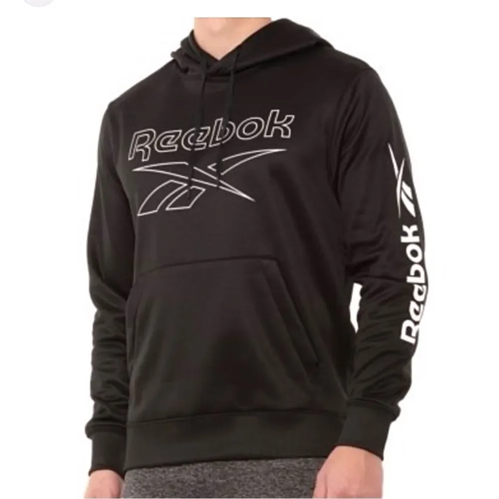 Reebok Navy Blue Fleece Lined Hoodie Sweatshirt S - Picture 8 of 8